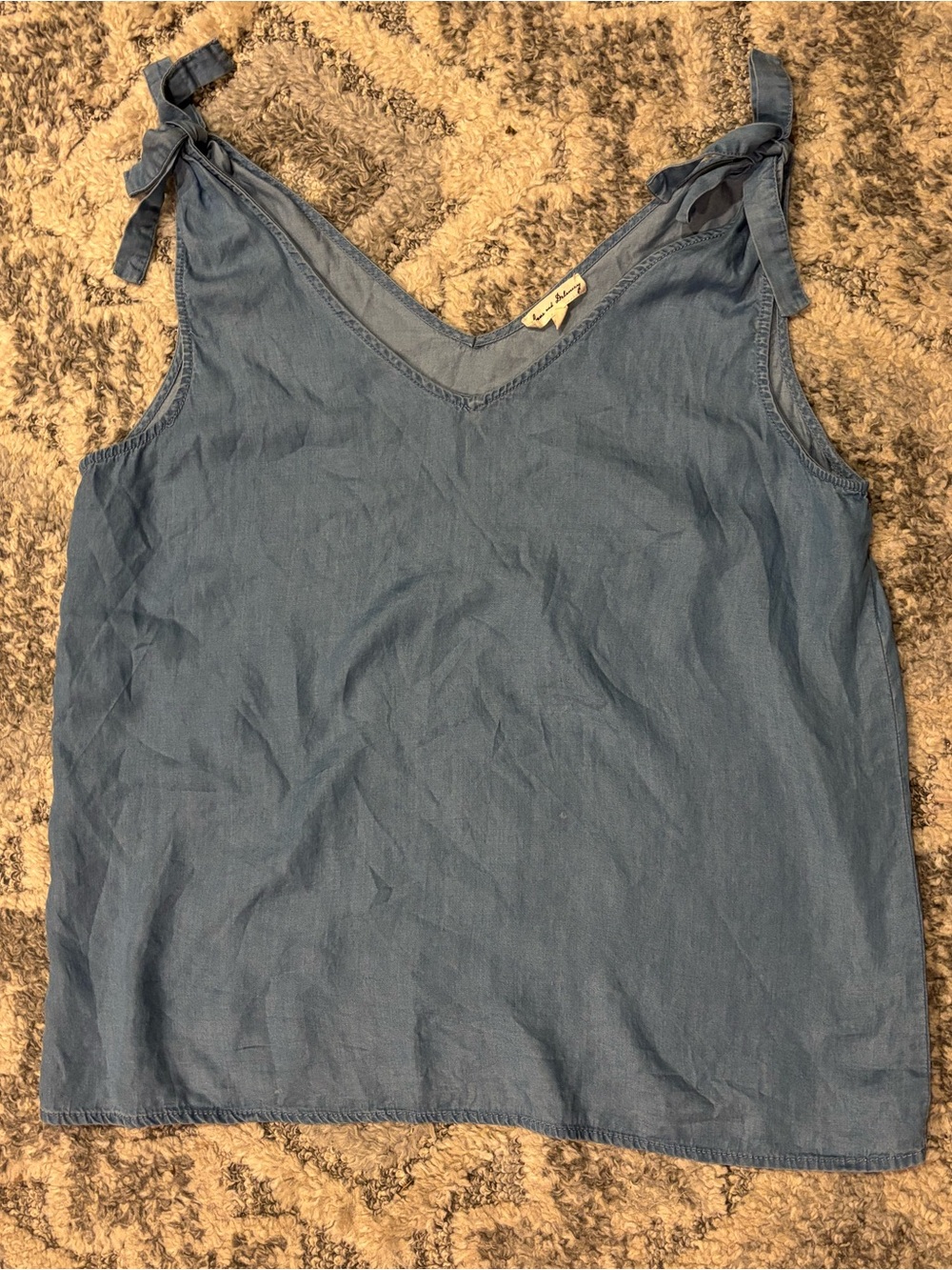 Jane and Delancey Blue Tie-Shoulder V-Neck Camisole